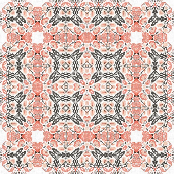Modern Boho Geometric Floral Quilt Style Seamless Pattern Shabby Chic — Stock Photo, Image