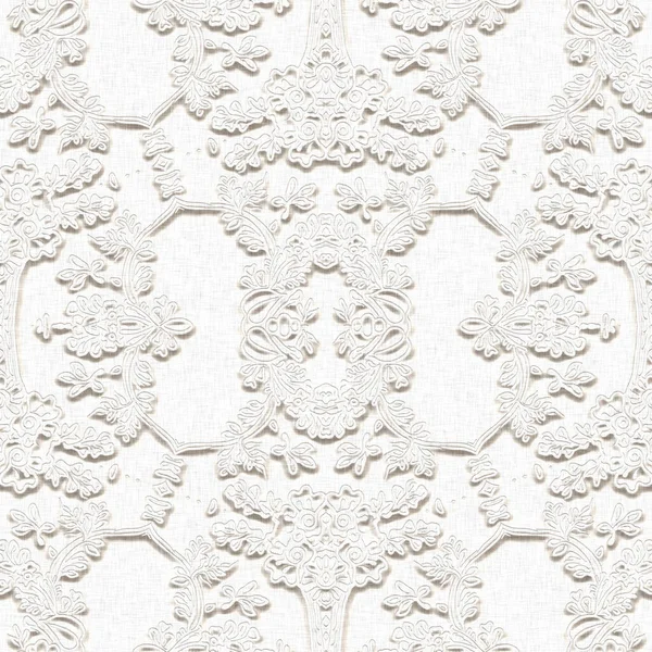 Λευκό Λευκό Λινό Δαντέλα Αποτέλεσμα Φόντο Minimal Stylish Πρόσκληση Γάμου — Φωτογραφία Αρχείου