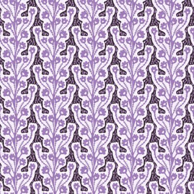 Cinsiyet ayrımı olmayan mor çiçek arkaplanı. Basit, kaprisli, 2 tonlu bir model. Çocuk bezi duvar kâğıdı ya da her yerde skandal var.