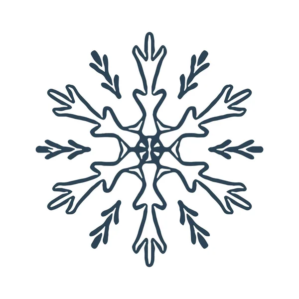 Navidad Copo Nieve Ilustración Vector Motivo Gráfico Nieve Invierno Masculino — Archivo Imágenes Vectoriales