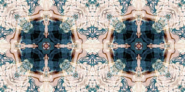 Retro Boho Geometriai Kaleidoszkóp Sál Szegély Minta Háttér Színes Évjárat — Stock Fotó