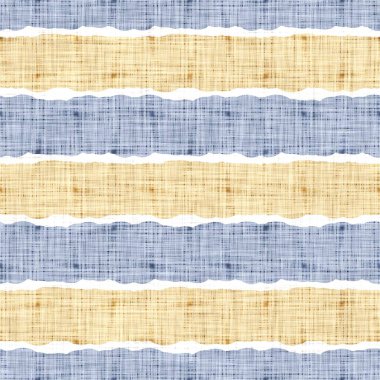 Hassas Fransız dantel efekti. Kusursuz çizgili desen. Süslü Provence tarzı dantelli kır evi dekorasyonu. Kırsal, modern, pejmürde, şık tasarım için keten kumaş duvar kağıdı.