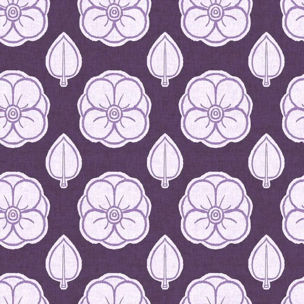 Sexe Neutre Fleur Violette Fond Raster Sans Couture Modèle Simple — Photo