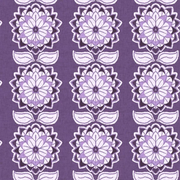 Geschlechtsneutrale Lila Blume Nahtlosen Raster Hintergrund Einfaches Skurriles Ton Muster — Stockfoto