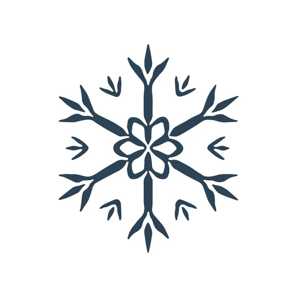Χριστούγεννα Snowflake Εικονογράφηση Διάνυσμα Μοτίβο Masculine Χειμώνα Γραφικό Χιόνι Για — Διανυσματικό Αρχείο