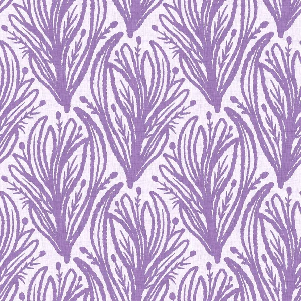 Gender neutral purple flower seamless raster background. Simple whimsical 2 tone pattern. Kids floral nursery wallpaper or scandi all over print