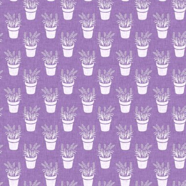 Gender neutral purple flower seamless raster background. Simple whimsical 2 tone pattern. Kids floral nursery wallpaper or scandi all over print