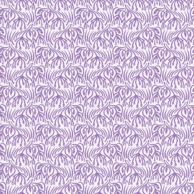 Cinsiyet olarak nötr mor botanik yaprak, dikişsiz raster arka plan. Basit, kaprisli, 2 tonlu bir model. Çocuk bezi duvar kâğıdı ya da her yerde skandal var.