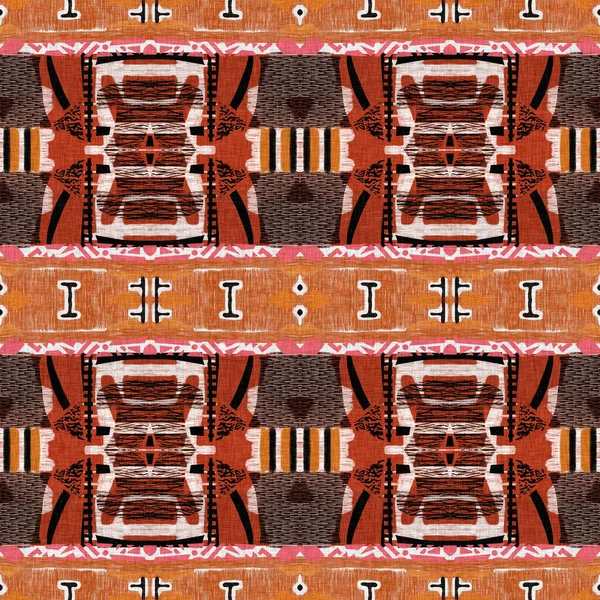 Bruin Safari Dier Print Patchwork Streep Naadloos Patroon Natuurlijke Quilt — Stockfoto