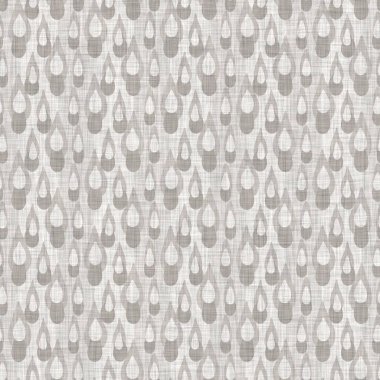 Fransız gri karalama motifli keten desenli. Tonal kır evi tarzı soyut karalama motifi arka planı. Basit bir kırsal kumaş tekstil etkisi. İlkel, pejmürde, şık bir kumaş.