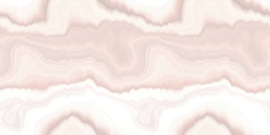 Yumuşak dalgalı kravat boyası, dikişsiz sınır deseni. Pembe beyaz organik düzensiz dalga kenarlı arka plan. Değişik noktalı efekt kurdele pankartı 