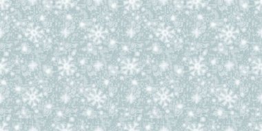Yumuşak buz mavisi kar taneciklerinin sınır çizgisi. Basit bir buz bulanıklığı efekti. Kusursuz afiş arkaplanı. Şenlikli soğuk bayram kurdelesi kenarı..