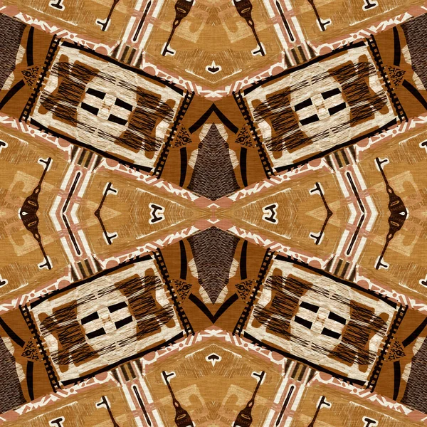Коричневые Сафари Изображением Животных Плавный Рисунок Естественное Одеяло Столкновение Дамаск — стоковое фото