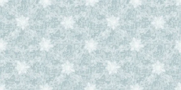 Fondo Patrón Borde Copos Nieve Azul Hielo Suave Fondo Banner — Foto de Stock