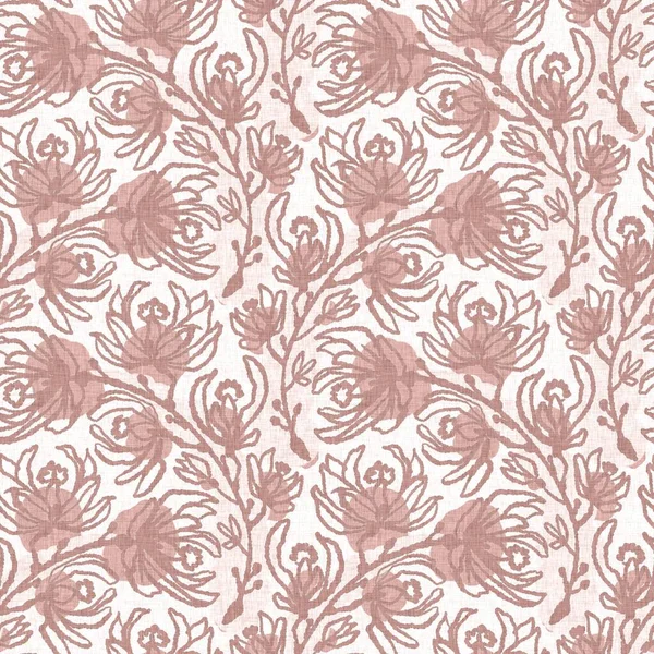 Geschlechtsneutrales Rosafarbenes Blatt Nahtloser Rasterhintergrund Einfaches Skurriles Ton Muster Kinderstube — Stockfoto