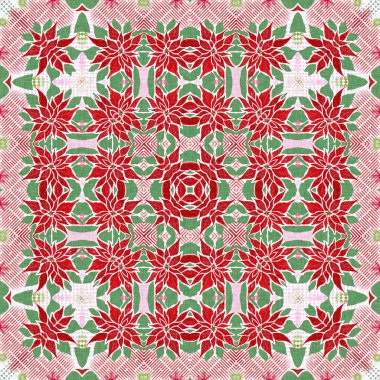 Kusursuz Noel noktasızdı. Aralık tatili için sezonluk kırmızılı dekoratif süs. Kış botanik klasik tarayıcı tekrar fayans