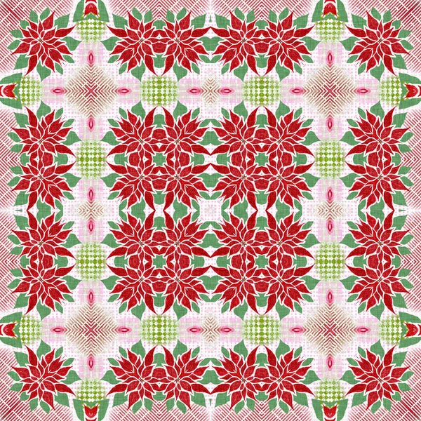 Kusursuz Noel noktasızdı. Aralık tatili için sezonluk kırmızılı dekoratif süs. Kış botanik klasik tarayıcı tekrar fayans