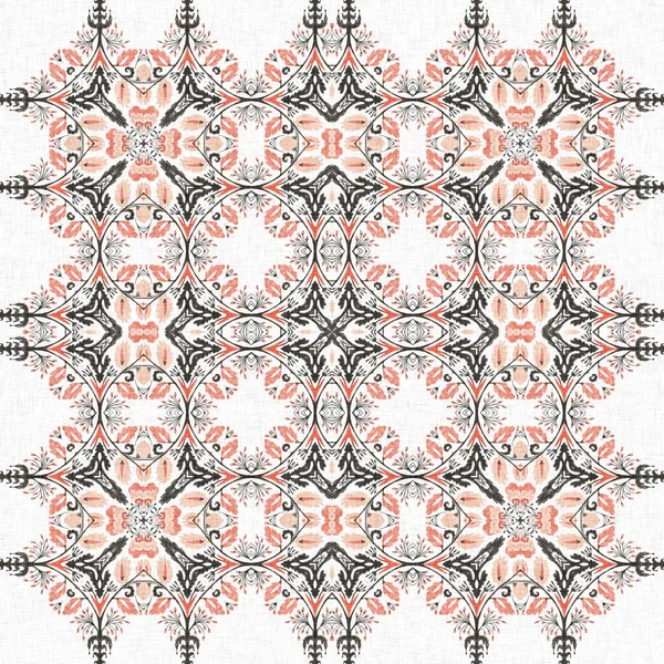 Modern Boho Geometrikus Virágos Paplan Stílus Zökkenőmentes Minta Shabby Elegáns — Stock Fotó