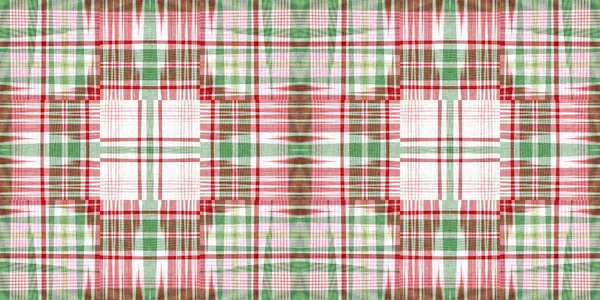 Christmas Tartan Background Border Traditional Plaid Seasonal Holiday Texture Effect — Φωτογραφία Αρχείου