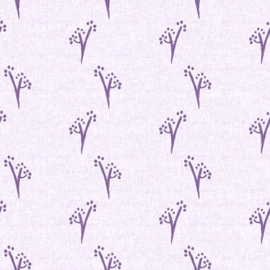Cinsiyet olarak nötr mor botanik yaprak, dikişsiz raster arka plan. Basit, kaprisli, 2 tonlu bir model. Çocuk bezi duvar kâğıdı ya da her yerde skandal var.