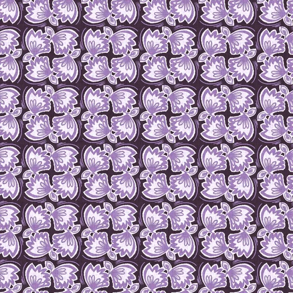 Gender Neutral Purple Flower Seamless Raster Background Simple Whimsical Tone — Stockfoto