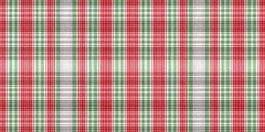Noel arkaplan sınırı. Geleneksel tatil dokusu etkisi için geleneksel ekose. Kusursuz kış kırmızı ve yeşil ardıç kuşu bandı