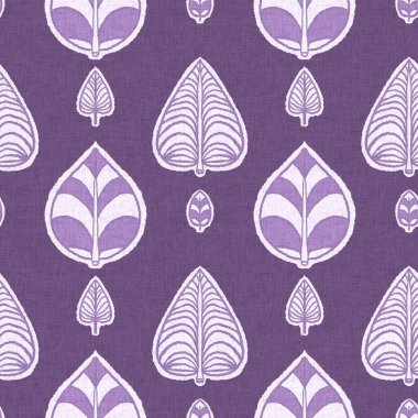Cinsiyet olarak nötr mor botanik yaprak, dikişsiz raster arka plan. Basit, kaprisli, 2 tonlu bir model. Çocuk bezi duvar kâğıdı ya da her yerde skandal var.