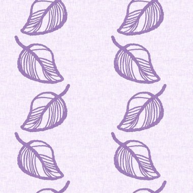 Cinsiyet olarak nötr mor botanik yaprak, dikişsiz raster arka plan. Basit, kaprisli, 2 tonlu bir model. Çocuk bezi duvar kâğıdı ya da her yerde skandal var.