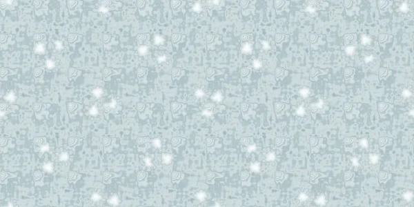 Soft ice blue snow flake border pattern background. Simple minimal frost blur effect seamless banner backdrop. Festive cold holiday season ribbon trim edge.