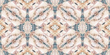 Retro boho geometrik kaleydoskop eşarp sınır modeli arka planı. Renkli klasik Azulejos kurdele kenar süsleme maskesini etkiler. Moda şalı Bitmeyen bandana bandosu