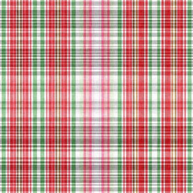 Noel örgü yün tartan arkaplan deseni. Geleneksel İskoç ekoseli Noel dokusu efekti. Kusursuz kış, kırmızı ve yeşil melanj.