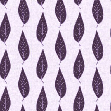 Cinsiyet olarak nötr mor botanik yaprak, dikişsiz raster arka plan. Basit, kaprisli, 2 tonlu bir model. Çocuk bezi duvar kâğıdı ya da her yerde skandal var.