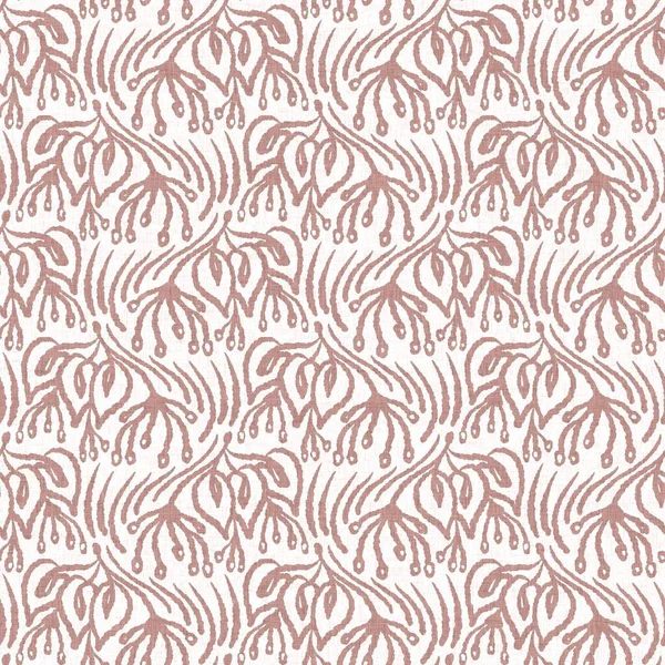 Gender neutral pink foliage leaf seamless raster background. Simple whimsical 2 tone pattern. Kids nursery wallpaper or scandi all over print