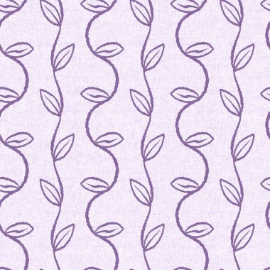 Cinsiyet olarak nötr mor botanik yaprak, dikişsiz raster arka plan. Basit, kaprisli, 2 tonlu bir model. Çocuk bezi duvar kâğıdı ya da her yerde skandal var.