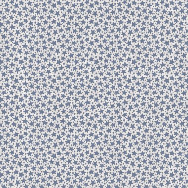 Fransız mavi yıldız motifi kusursuz desen. Tonal kır evi tarzı soyut motif arka plan. Basit klasik kırsal kumaş tekstil efekti
