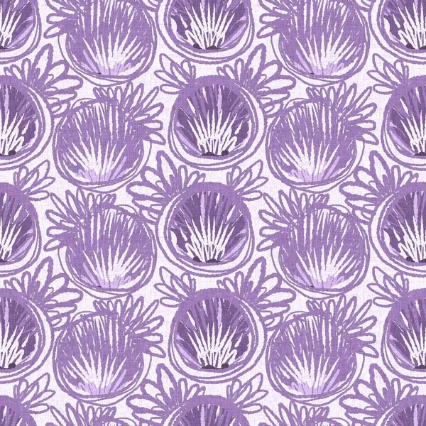 Gender neutral purple botanical foliage seamless raster background. Simple whimsical 2 tone pattern. Kids floral nursery wallpaper or scandi all over print