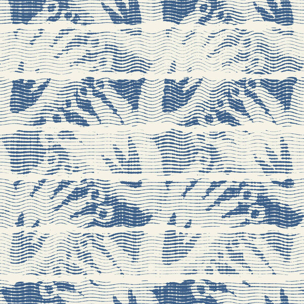 Delicate french lace effect seamless stripe pattern. Ornate provence style lacy ribbon country cottage decor background. Linen fabric wallpaper for rustic modern shabby chic design