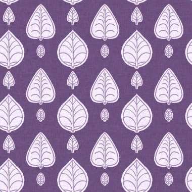 Cinsiyet olarak nötr mor botanik yaprak, dikişsiz raster arka plan. Basit, kaprisli, 2 tonlu bir model. Çocuk bezi duvar kâğıdı ya da her yerde skandal var.