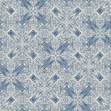 Fransız mavisi keten rengi geometrik deseni etkiler. Eski püskü ev dekoru için klasik 2 tonluk Avrupa nötr gri dokuma kumaş arka planı. Köy çiftliği mutfak havlusu tarzı.