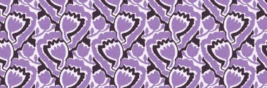 Cinsiyet ayrımı olmayan çiçek dikişsiz raster sınırı. Basit mor kaprisli 2 ton deseni. Çocuk odası duvar kâğıdı ya da her yerde skandal var.