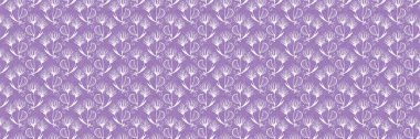 Cinsiyet ayrımı olmayan çiçek dikişsiz raster sınırı. Basit mor kaprisli 2 ton deseni. Çocuk odası duvar kâğıdı ya da her yerde skandal var.