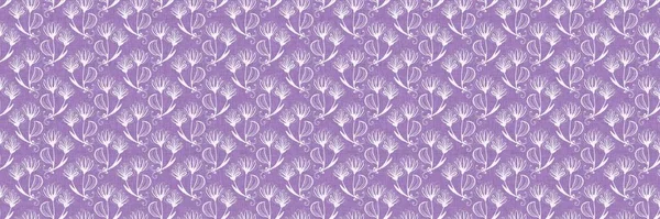 Cinsiyet ayrımı olmayan çiçek dikişsiz raster sınırı. Basit mor kaprisli 2 ton deseni. Çocuk odası duvar kâğıdı ya da her yerde skandal var.