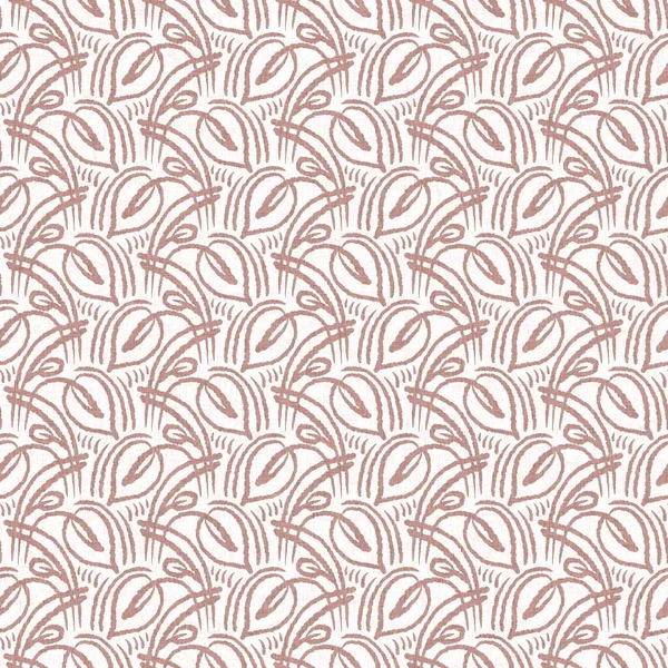 Gender Neutral Pink Foliage Leaf Seamless Raster Background Simple Whimsical — ストック写真