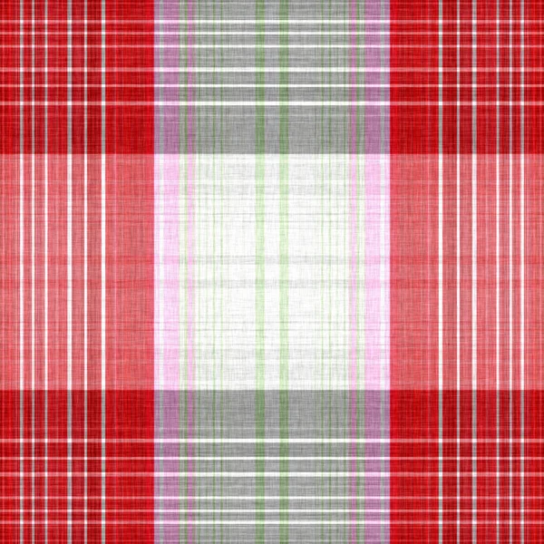 Christmas Knit Wool Tartan Background Pattern Traditional Scottish Plaid Seasonal — Stock Photo, Image