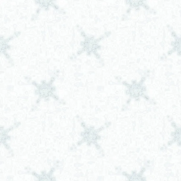 白色雪花图案背景上柔软的白色 简单极小的冰模糊效果无缝背景 节日寒假墙纸瓷砖 — 图库照片