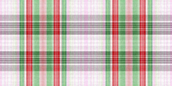 Christmas tartan background border. Traditional plaid for seasonal holiday texture effect. Seamless winter red and green melange washi tape