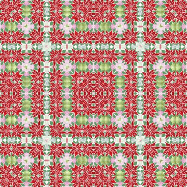 Kusursuz Noel noktasızdı. Aralık tatili için sezonluk kırmızılı dekoratif süs. Kış botanik klasik tarayıcı tekrar fayans