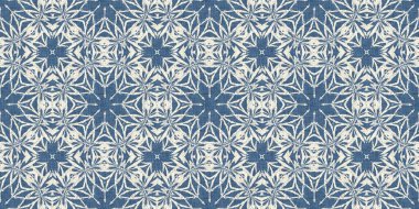 Çiftlik evi mavi kar taneleri sınır arkaplanı. Frosty Damasch Fransız Etkisi kurdelesi. Soğuk bayram bayramı washi kaseti