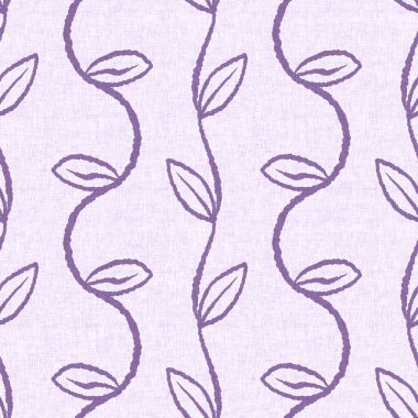 Cinsiyet olarak nötr mor botanik yaprak, dikişsiz raster arka plan. Basit, kaprisli, 2 tonlu bir model. Çocuk bezi duvar kâğıdı ya da her yerde skandal var.