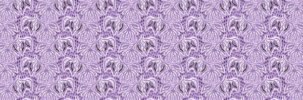 Cinsiyet ayrımı olmayan çiçek dikişsiz raster sınırı. Basit mor kaprisli 2 ton deseni. Çocuk odası duvar kâğıdı ya da her yerde skandal var.